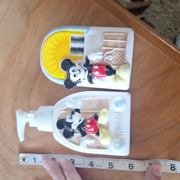 Vintage 80's Disney Jukebox Mickey Mouse bathroom set by Jackson 1988 - Picture 9 of 9